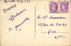 VINTAGE POSTCARD Marseilles Notre Dame of the Guard Seen of the Elevators