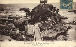 CPA Biarritz Le Rocher Du Basta 