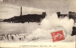 CPA Biarritz Effet de Mer 