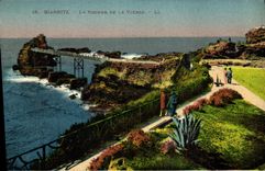 CPA Biarritz Le Rocher De La Vierge 