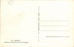 CPA Biarritz Jardins Et Villas de La Cote Des Basques