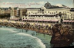 CPA Biarritz La Grande Plage Le Casino Municipal 