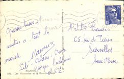 CPA Biarritz Les Hortensias Et La Grande Plage 