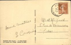 CPA Biarritz La Roche Percee Et Le Rocher de la Vierge 