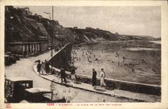 CPA Biarritz La Plage De la Cote Des Basques 
