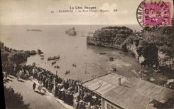 CPA Biarritz La Port Vieux Regates