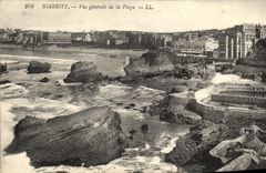 CPA Biarritz Vue Generale de la Plage