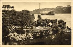 CPA Biarritz La Rocher Du Basta A maree Basse