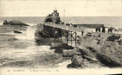 CPA Biarritz Le Rocher De La Vierge 