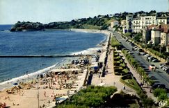 CPSM St Jean De Luz La Plage Vers La Pointe Ste Barbe