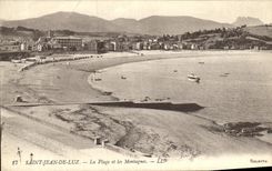 CPA Saint Jean De Luz La Plage et Les Montagnes 