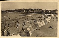 CPA Saint Jean De Luz La Plage et La Pointe Sainte Barte 
