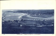VINTAGE POSTCARD Hendaye Mouth Of Bidassoa
