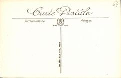 VINTAGE POSTCARD Hendaye Sunset On Bidassoa