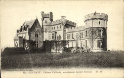 VINTAGE POSTCARD Hendaye Castle D Abbadia Currently National institute
