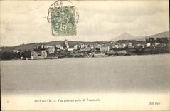 VINTAGE POSTCARD Hendaye View Taken of Fontarabie