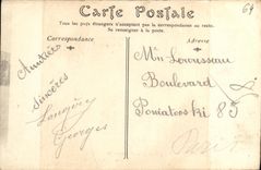 VINTAGE POSTCARD Hendaye View Taken of Fontarabie