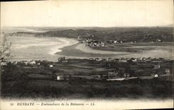 VINTAGE POSTCARD Hendaye Mouth Of Bidassoa