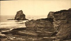 VINTAGE POSTCARD Hendaye Two Twins