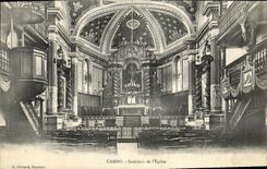 VINTAGE POSTCARD Interior Cambo of L Church
