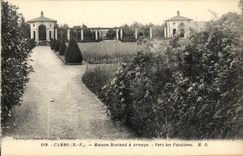VINTAGE POSTCARD Cambo Maison Rostand has Arnaga Towards the Houses