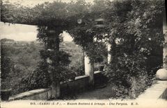 VINTAGE POSTCARD Cambo Maison Rostand has Arnaga a Pergola