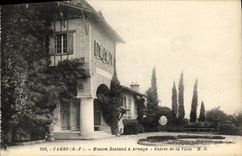 VINTAGE POSTCARD Cambo Maison Rostand has Arnaga Entree of the Villa