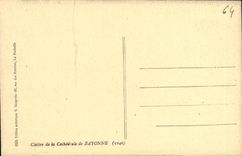 VINTAGE POSTCARD Cloister Of the Cathedral of Bayonne