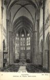 VINTAGE POSTCARD Bayonne Interior of L church Saint Andre
