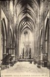 VINTAGE POSTCARD Bayonne Interior of the Cathedral the Great nave