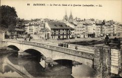 VINTAGE POSTCARD Bayonne the Bridge of the Genius and the Lachapaillet District