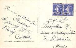 VINTAGE POSTCARD Bayonne the Cloister of the Cathedral