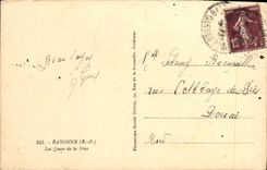 VINTAGE POSTCARD Bayonne Quays of Nive