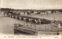 VINTAGE POSTCARD Bayonne the Place of the Tiny room and the Holy Bridge Spirit