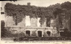 VINTAGE POSTCARD Bayonne Ruins of the Marcoq Castle Or Remained Napoleon 1st