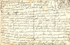 VINTAGE POSTCARD Bayonne the Mayou Bridge And the Place Of the Tiny room