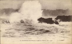 CPA Biarritz Effet De Vagues 