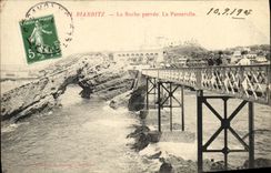 CPA Biarritz La roche persee La passerelle