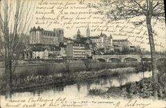 VINTAGE POSTCARD Pau Panoramic View