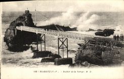 CPA Biarritz La Rocher de la Vierge 