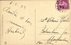 VINTAGE POSTCARD Pau View On the Station Sinner