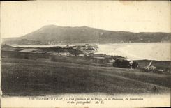 VINTAGE POSTCARD Hendaye View Of the Beach Of Bidassoa