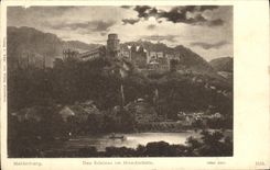 VINTAGE POSTCARD Heidelberg Das Schloss Im Mondschein
