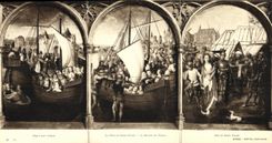 CARTE TGRIPLE Depart pour Cologne La chasse de Sainte Ursule Mort de Sainte Ursule Brugues Hopital Saint Louis