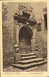 CPA Rothenburg Laub Altes Rathausportal
