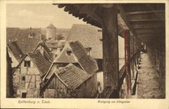 CPA Rothenburg Laub Wallgang am Klingentor