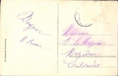 VINTAGE POSTCARD Luxembourg Votive Furnace bridge in the Cathedral