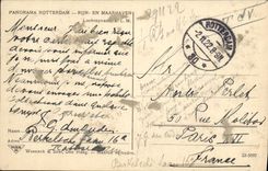 VINTAGE POSTCARD Rotterdam Panorama