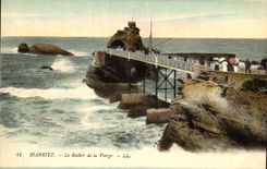 CPA Biarritz Le Rocher de la Vierge