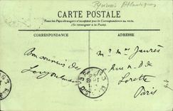 VINTAGE POSTCARD Biarritz the Rock Bores